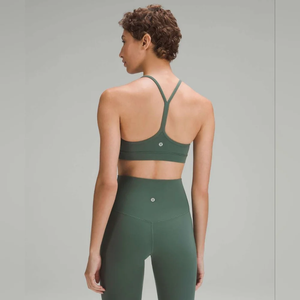 Lululemon Flow Y Bra Nulu (Dark Forest)Size 8_3